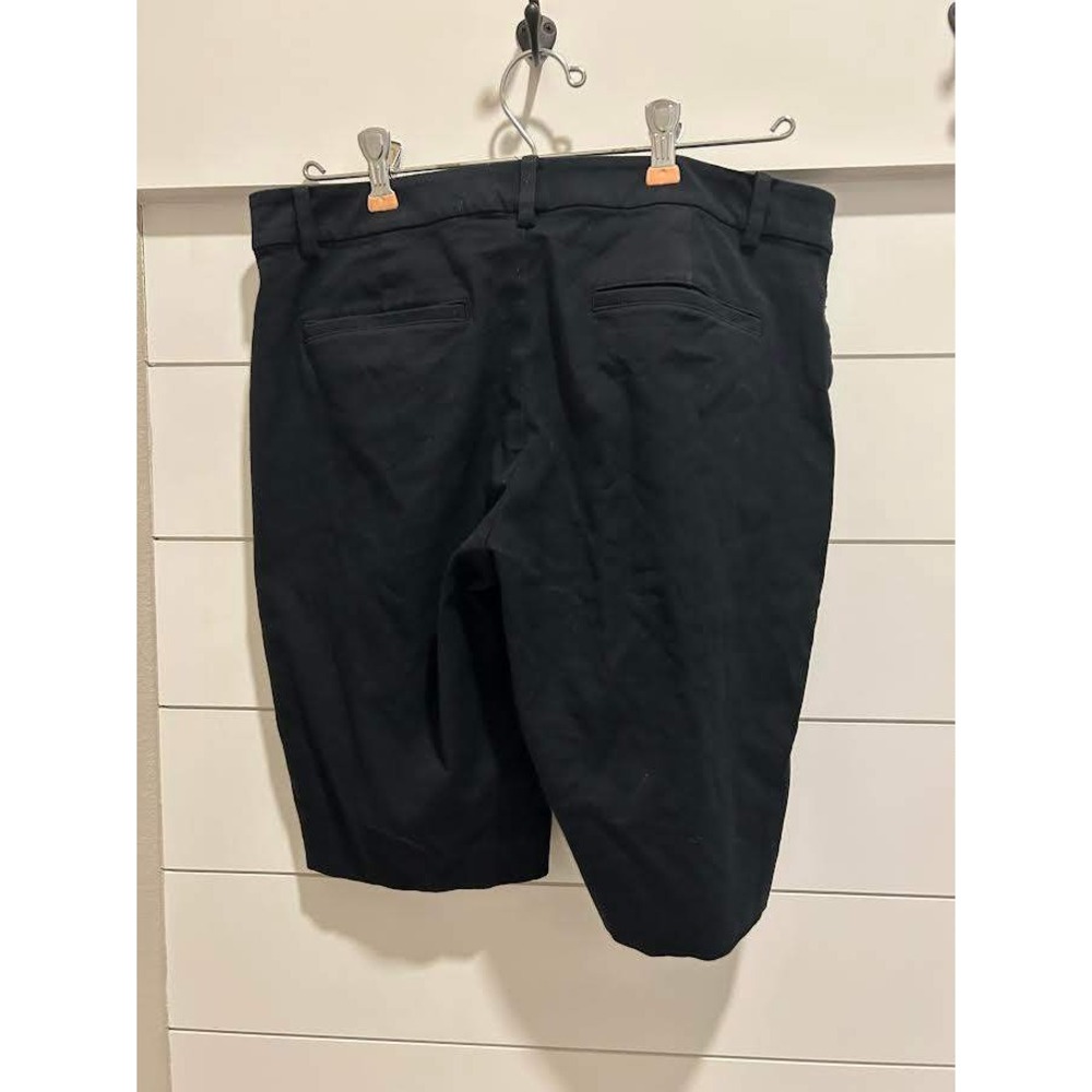 Lauren Ralph Lauren Womens Black Chino Shorts Size 6 Cotton Blend Mid Rise 9.5"